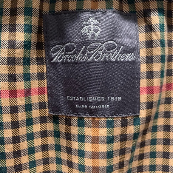 Brooks Brothers khaki trench coat 42L - Picture 6 of 7